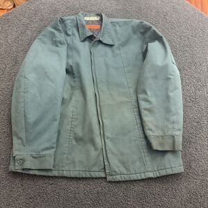 Vintage 80s 90s Red Kap Green Canvas Workwear Mechanics Jacket True Vintage XXL